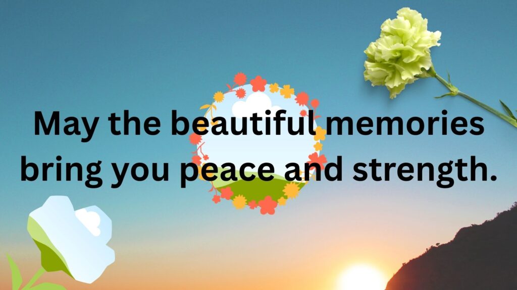 Condolences message,