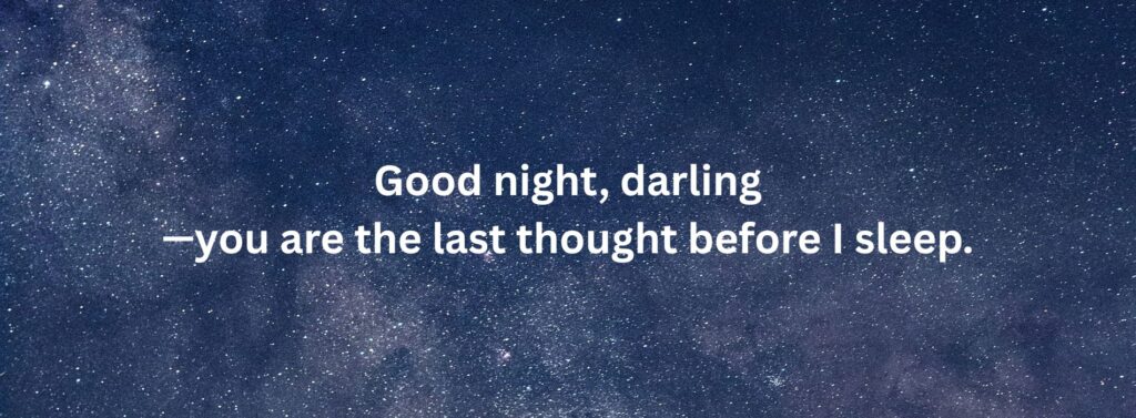 Good night quotes.